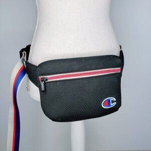 Champions Multipurpose Adjustable Strap Zippered Black Belt Bag